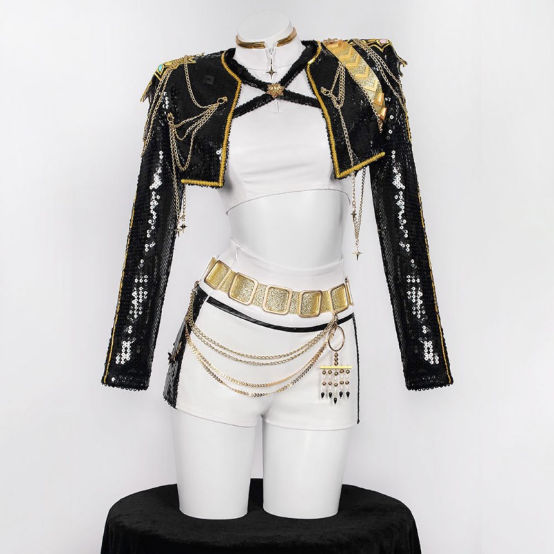 Rumi Costume KPop Demon Hunters Halloween Suit