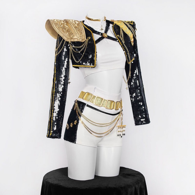 Rumi Costume KPop Demon Hunters Halloween Suit