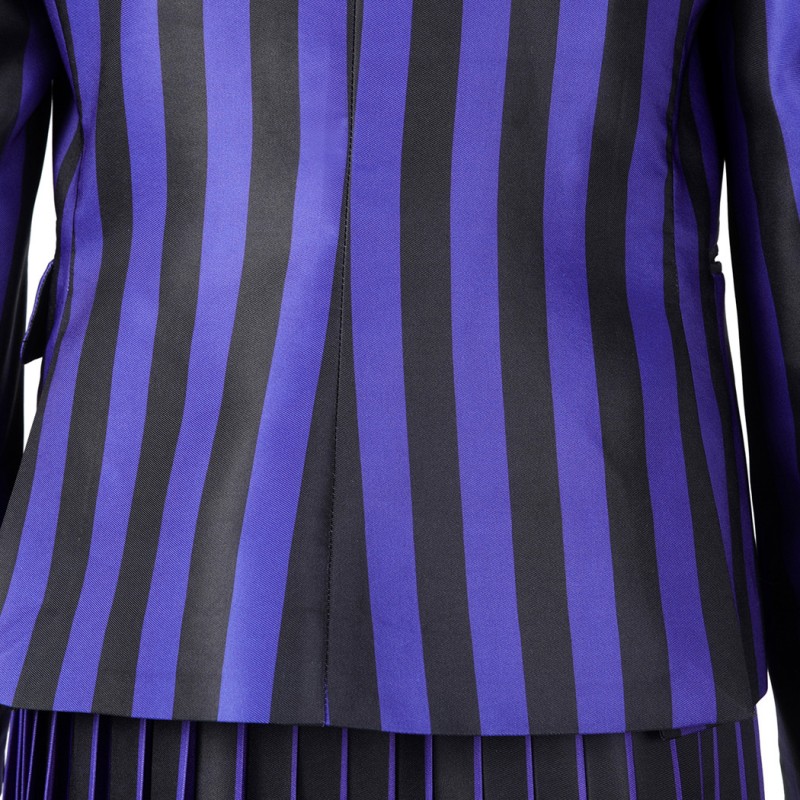 Wednesday 2 Costume The Addams Family Nevermore Academy Uniform Purple Cosplay Suit