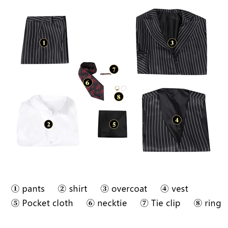 Wednesday Gomez Addams Halloween Suit The Addams Family 2 Cosplay Costume