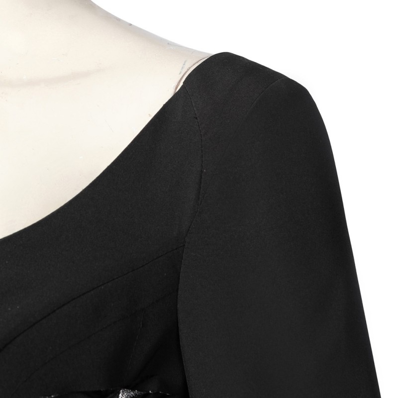 The Addams Family 2 Morticia Addams Costume Wednesday Cosplay Suit Black Dress