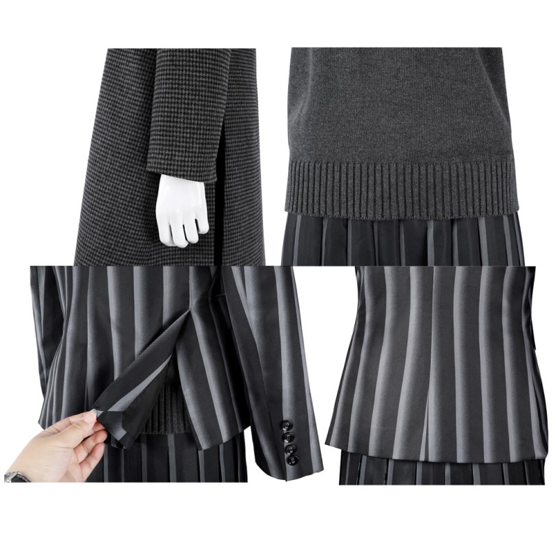 Addams Nevermore Academy Uniform Suit The Addams Family Wednesday Cosplay Costume
