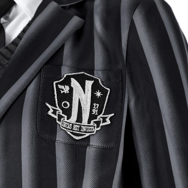 Addams Nevermore Academy Uniform Suit The Addams Family Wednesday Cosplay Costume