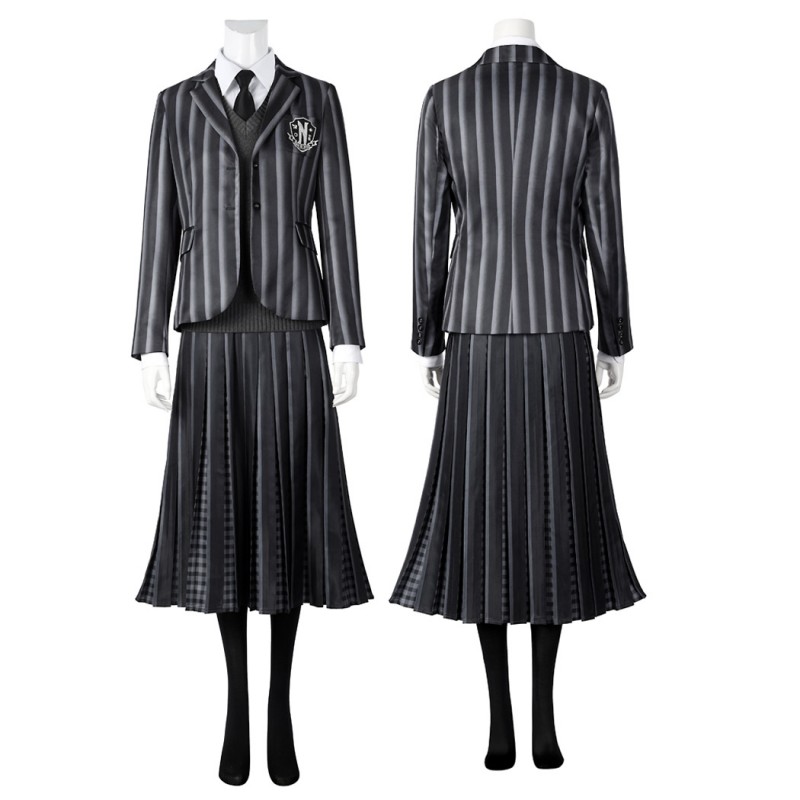 Addams Nevermore Academy Uniform Suit The Addams Family Wednesday Cosplay Costume
