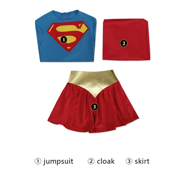 Kara Zor-El Costume Woman of Tomorrow Cosplay Suit Manga Version
