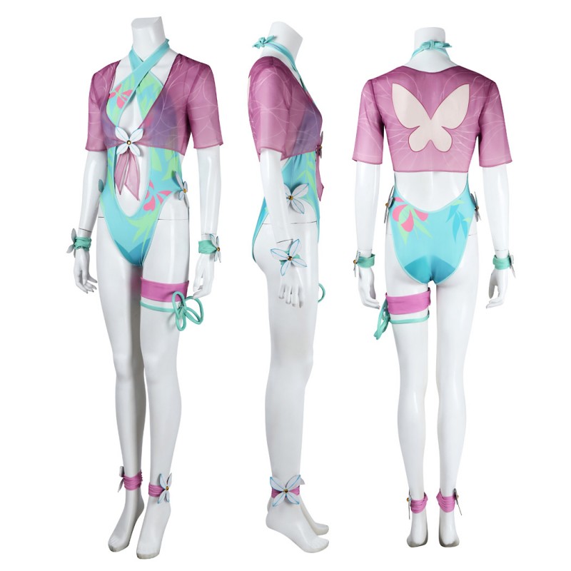 Marvel Rivals Psylocke Lady Swimsuit Cosplay Costume Betsy Braddock Halloween Suit