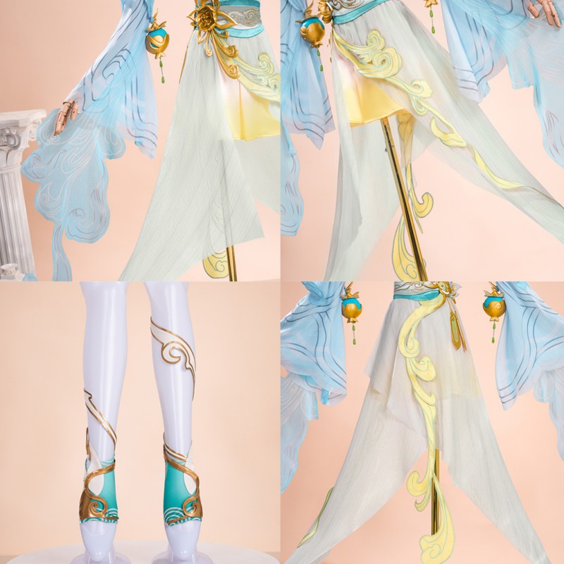 Gongsun Li Cosplay Costume Game Honor of Kings Women Halloween Suit