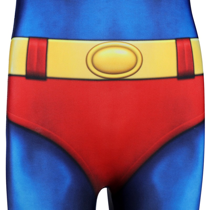 Kids Clark Kent 1978 Jumpsuit Printer Polyester Suit Christopher Reeve Cosplay Costume