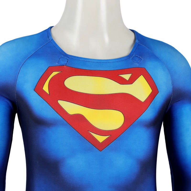 Kids Clark Kent 1978 Jumpsuit Printer Polyester Suit Christopher Reeve Cosplay Costume