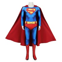 Kids Clark Kent 1978 Jumpsuit Printer Polyester Suit Christopher Reeve Cosplay Costume