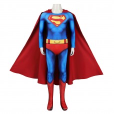 Kids Clark Kent 1978 Jumpsuit Printer Polyester Suit Christopher Reeve Cosplay Costume