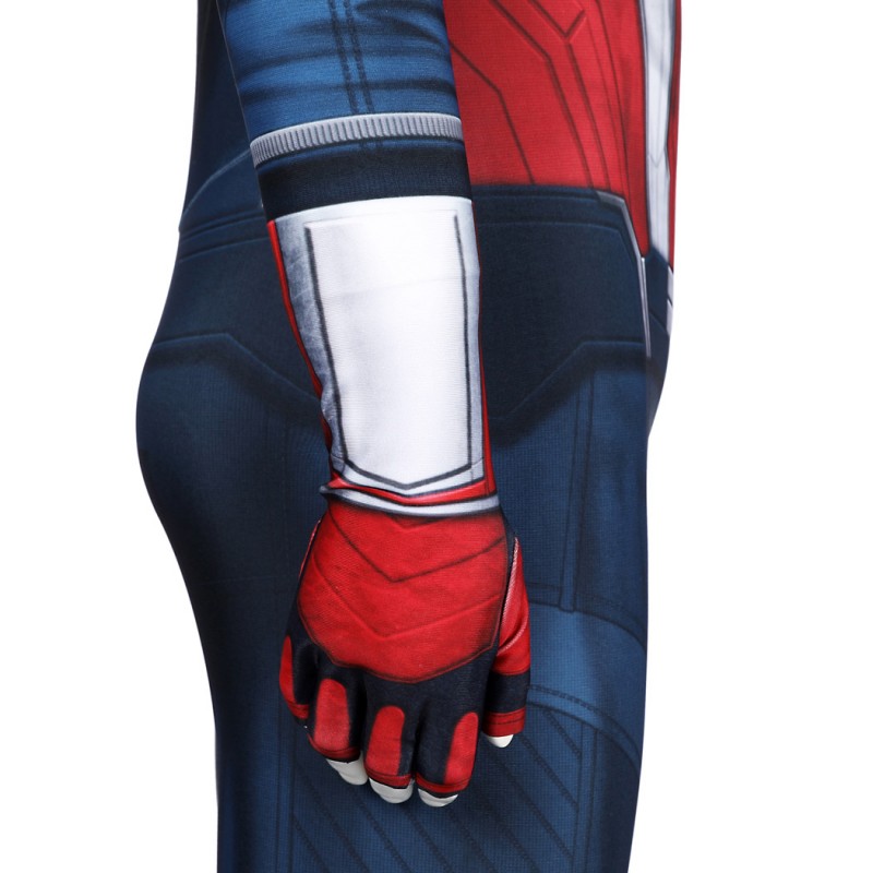 Kids Captain America 4 Brave New World Jumpsuit Printer Cosplay Costume Polyester Suit