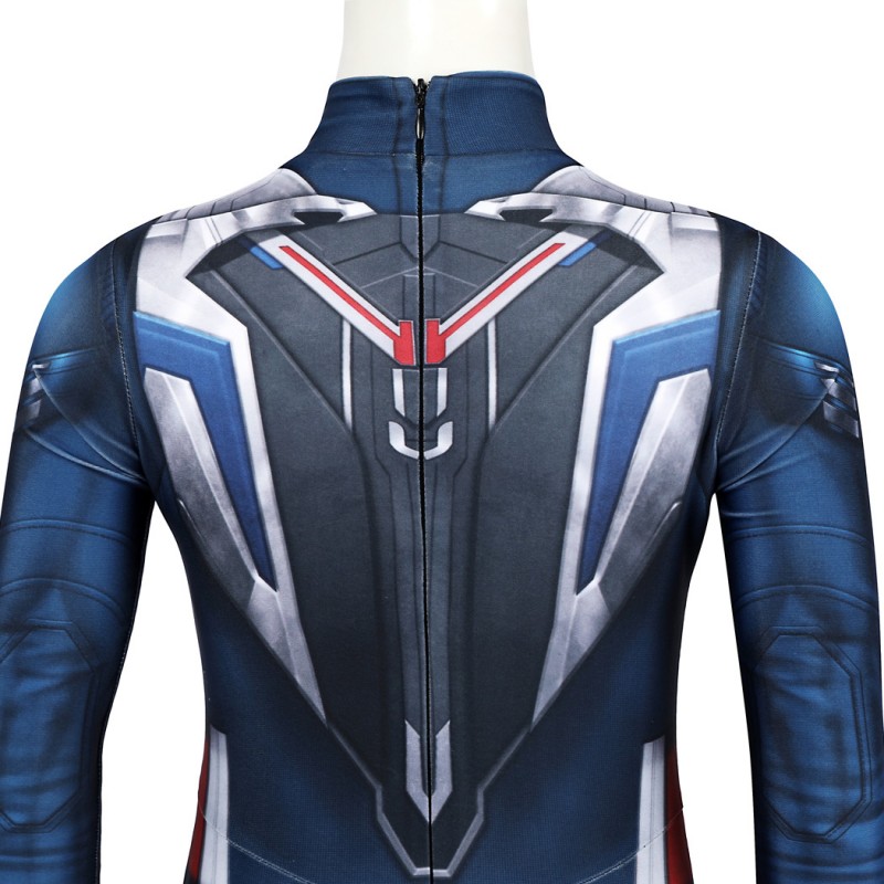 Kids Captain America 4 Brave New World Jumpsuit Printer Cosplay Costume Polyester Suit