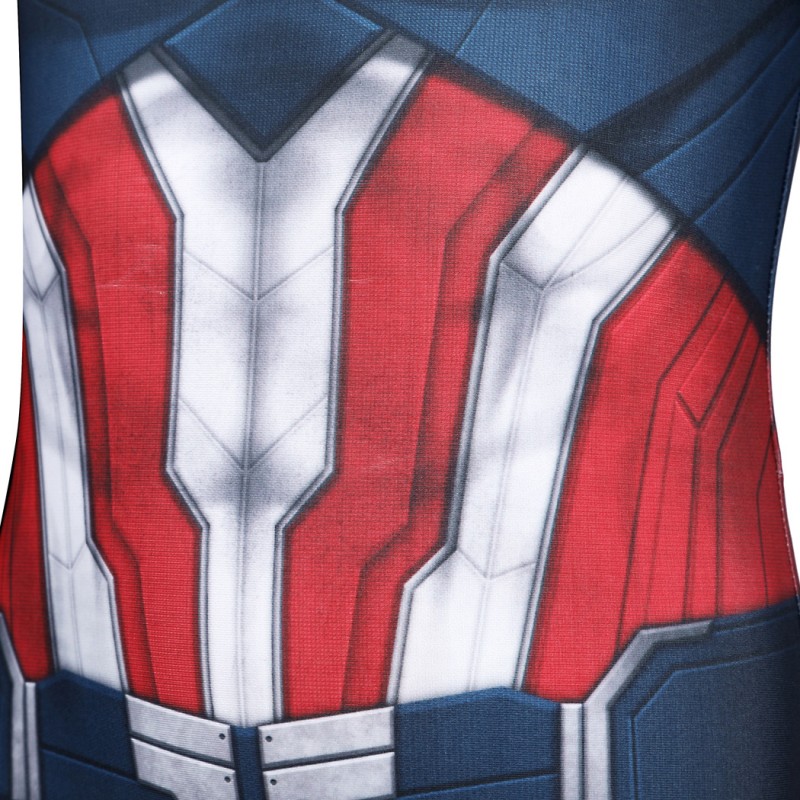 Kids Captain America 4 Brave New World Jumpsuit Printer Cosplay Costume Polyester Suit