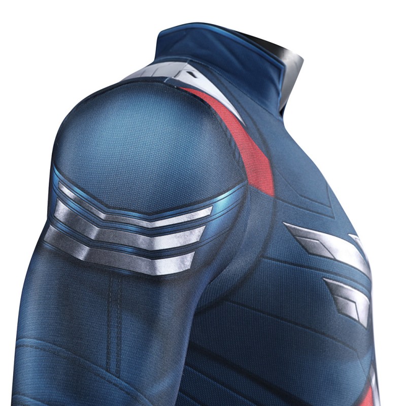 Captain America Brave New World Jumpsuit Falcon Sam Wilson Cosplay Costume Printed Suit