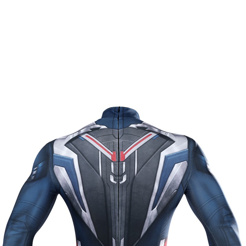 Captain America Brave New World Jumpsuit Falcon Sam Wilson Cosplay Costume Printed Suit