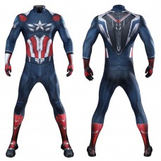 Captain America Brave New World Jumpsuit Falcon Sam Wilson Cosplay Costume Printed Suit