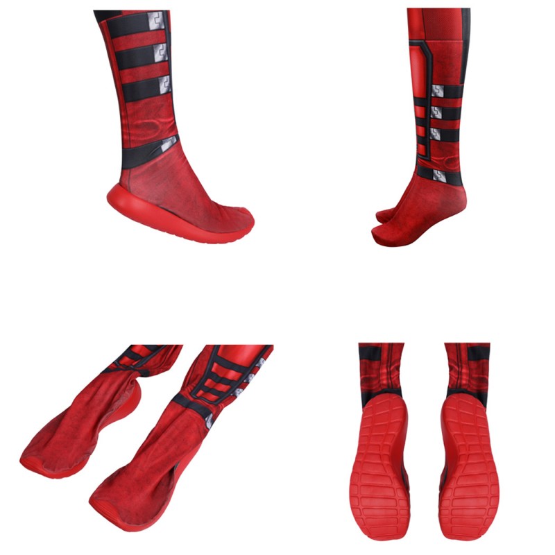 Lady Deadpool Jumpsuit Deadpool 3 Wolverine Cosplay Costume Red Suit with Accessories