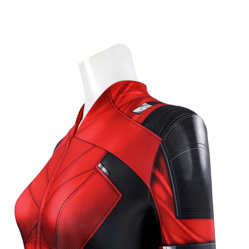Lady Deadpool Jumpsuit Deadpool 3 Wolverine Cosplay Costume Red Suit with Accessories