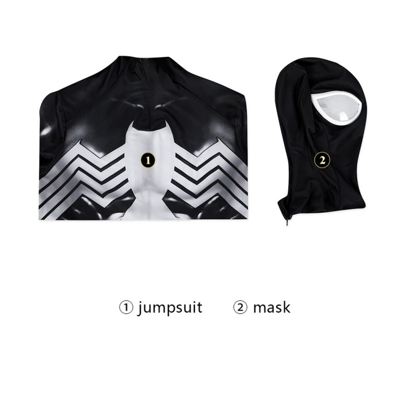 Spider-Man 2 Classic Jumpsuit Peter Parker Cosplay Costume Male Black Suit