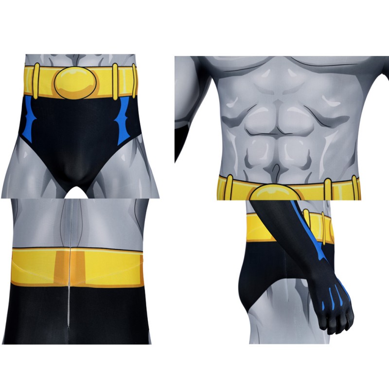 Bruce Wayne Costume The Bat Season 1 Cosplay Suit Men Printed Outfit