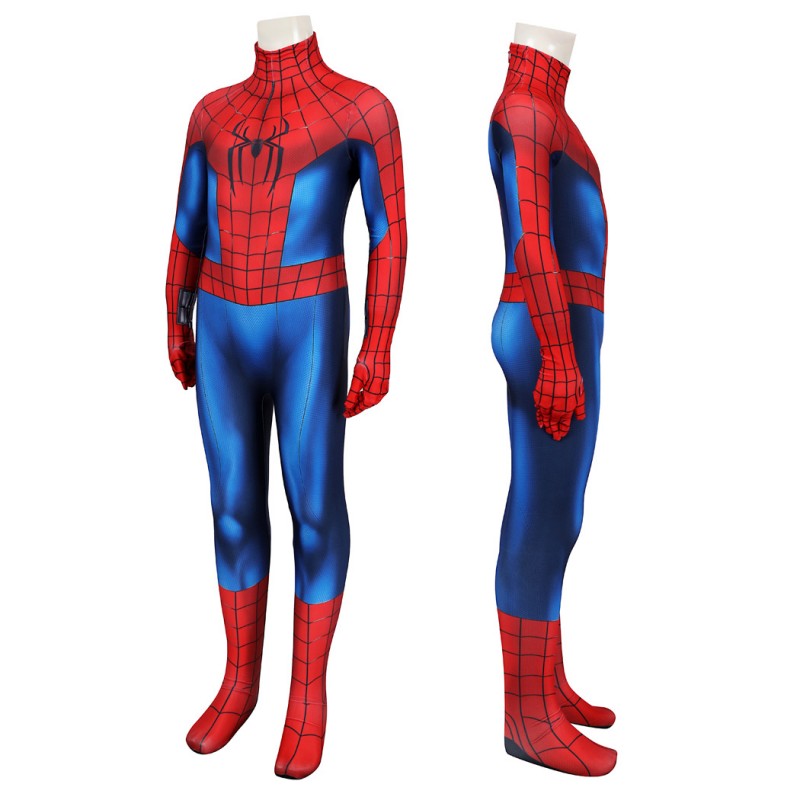 Kids Spider-Man Brand New Day Jumpsuit Peter Parker Cosplay Costumes Printed Suit