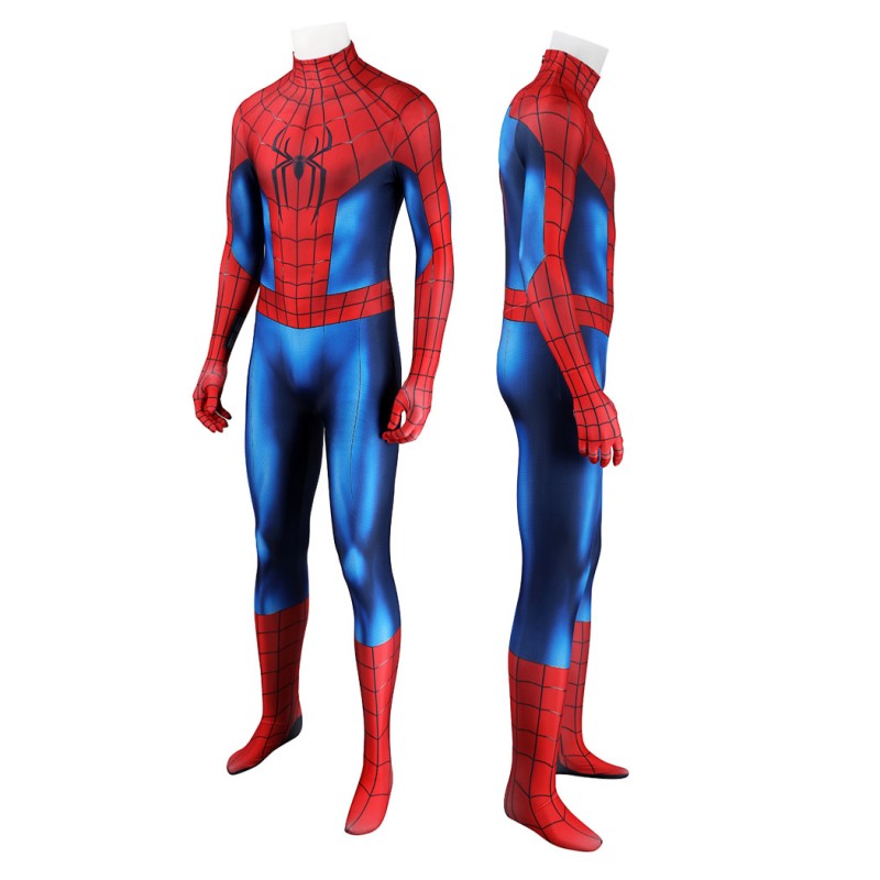 Spider-Man Brand New Day Jumpsuit Peter Parker Cosplay Costume Printed Suit