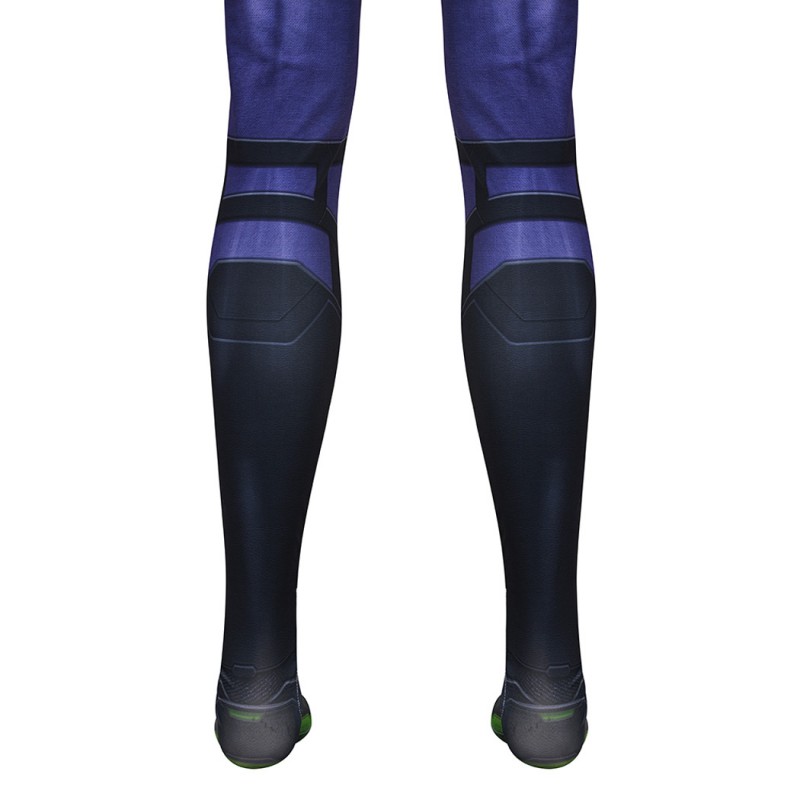 Purple Reign Suit Spider-Man 2 Miles Morales Cosplay Costume Male Printed Jumpsuit