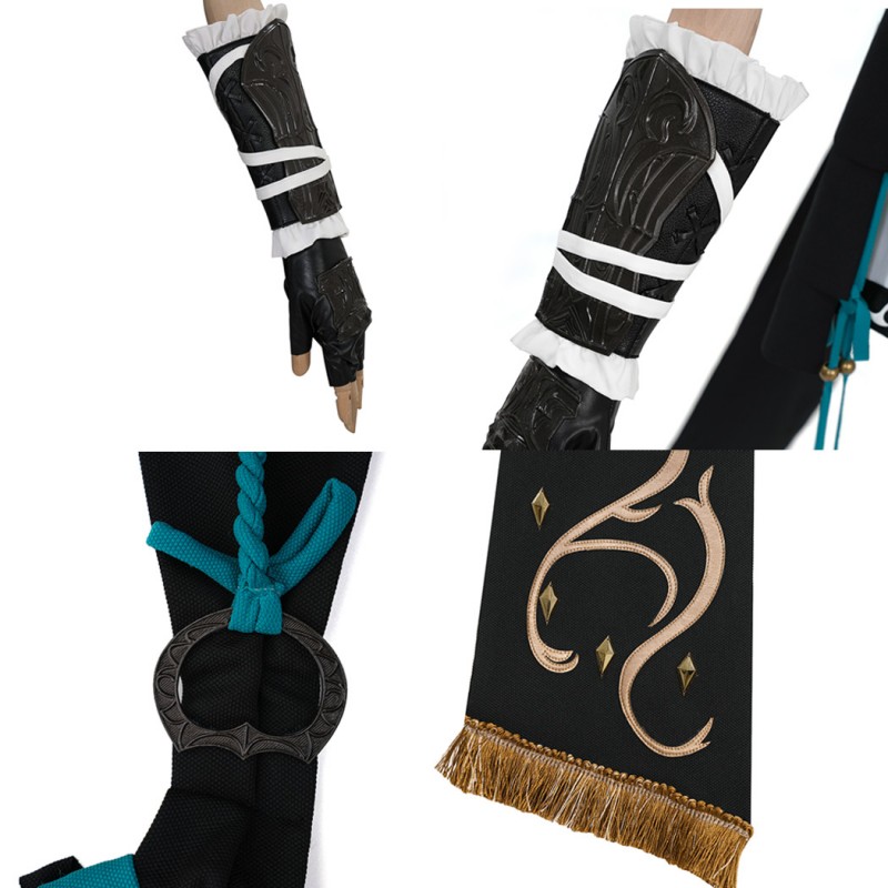 Final Fantasy XIV Monk Halloween Suit FF14 Cosplay Costume School Uniform Outfits