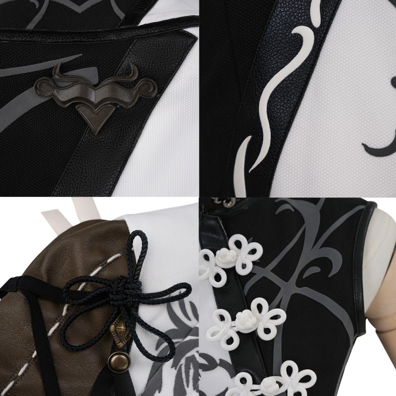 Final Fantasy XIV Monk Halloween Suit FF14 Cosplay Costume School Uniform Outfits
