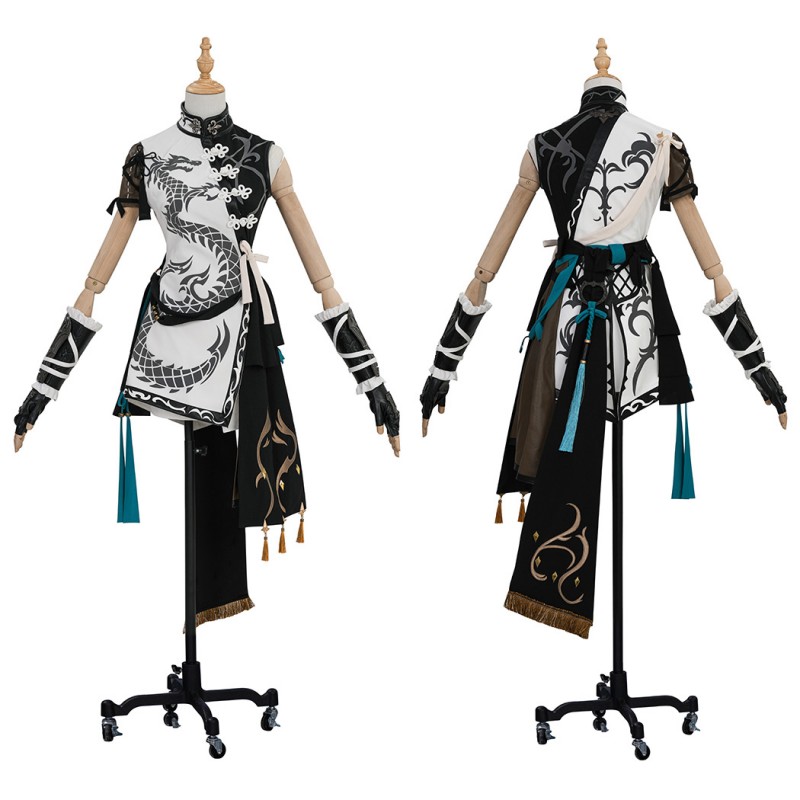Final Fantasy XIV Monk Halloween Suit FF14 Cosplay Costume School Uniform Outfits