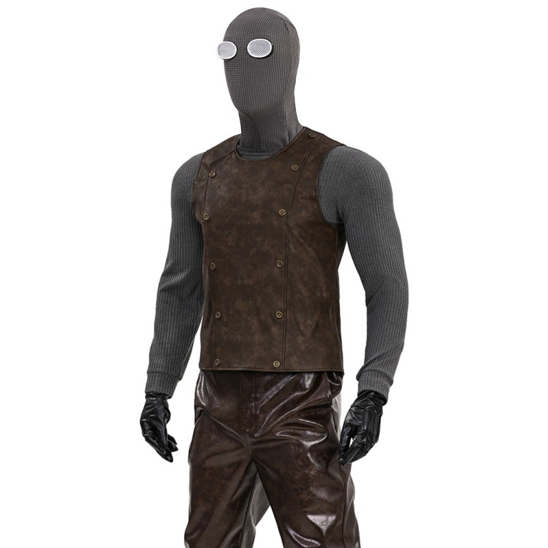 Spider-Man Noir Halloween Suit Spider-Man Cosplay Costumes Male Outfits