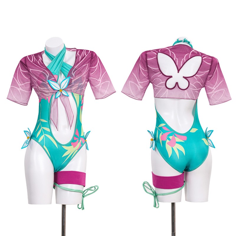 Marvel Rivals Psylocke Cosplay Costume Betsy Braddock Woman Swimsuit Halloween Outfits