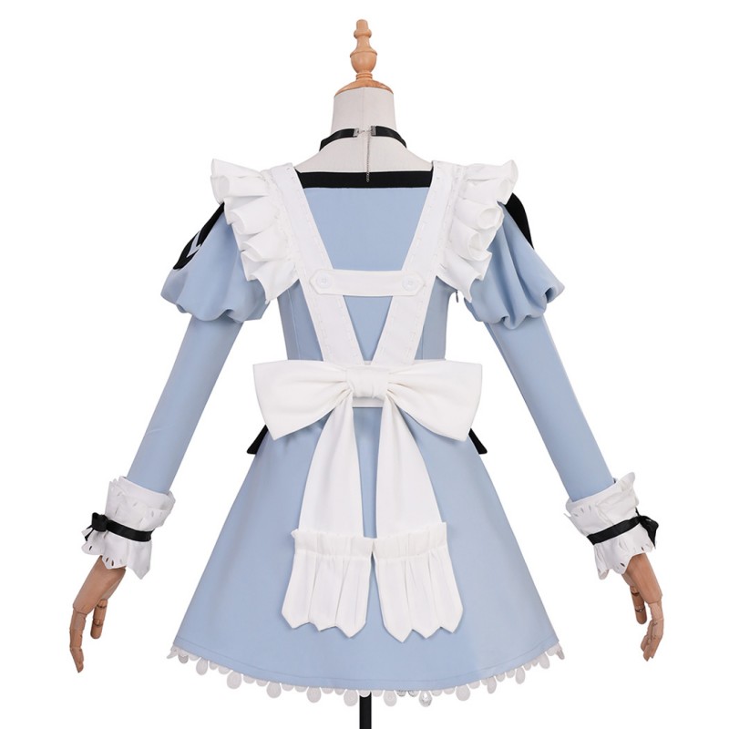 Final Fantasy XIV Blue Suit FF14 Cosplay Costume Women Dress Halloween Outfits