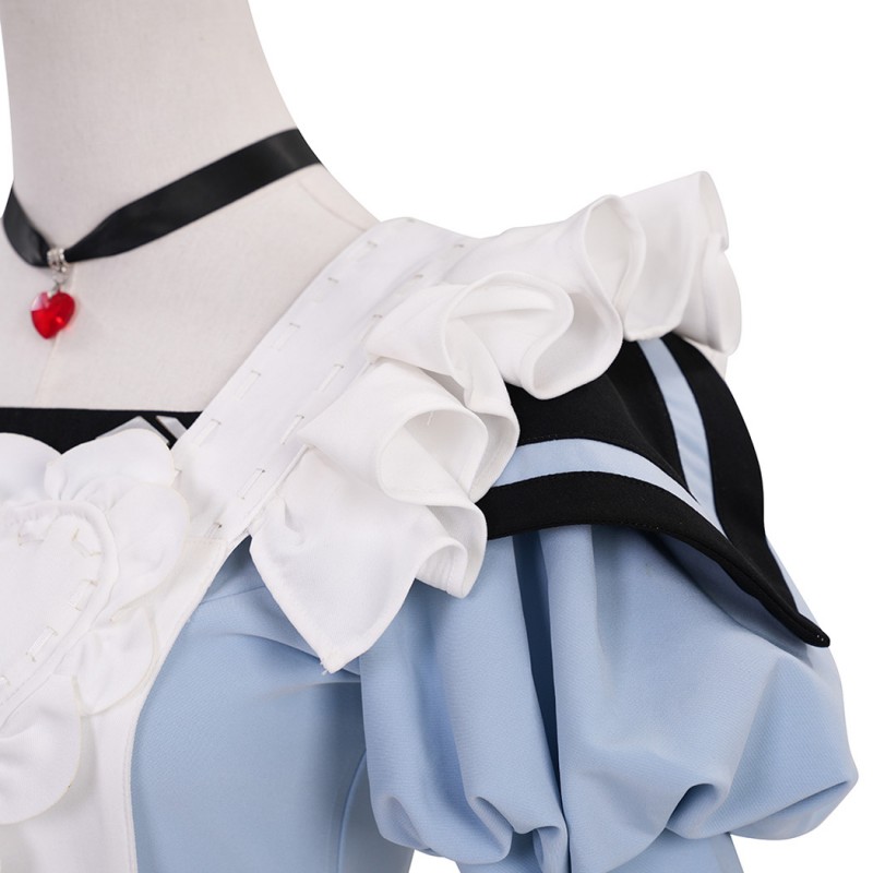 Final Fantasy XIV Blue Suit FF14 Cosplay Costume Women Dress Halloween Outfits
