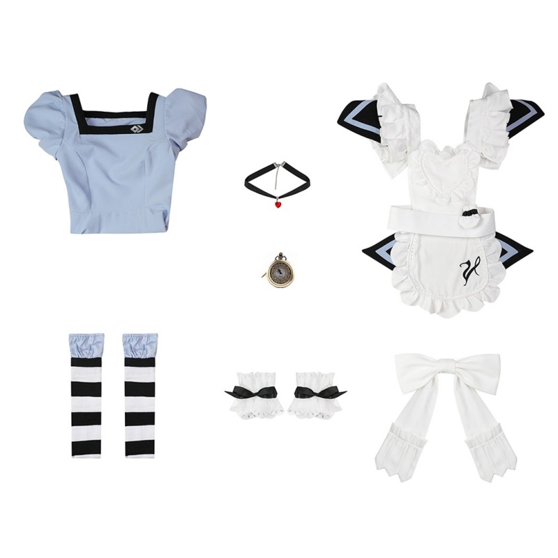Final Fantasy XIV Blue Suit FF14 Cosplay Costume Women Dress Halloween Outfits