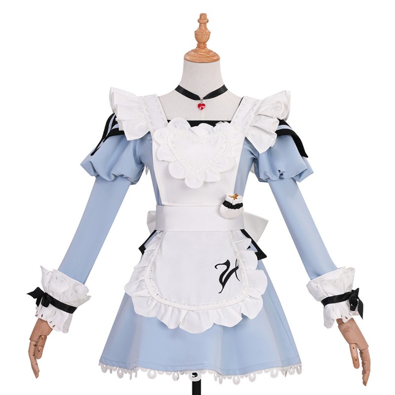 Final Fantasy XIV Blue Suit FF14 Cosplay Costume Women Dress Halloween Outfits