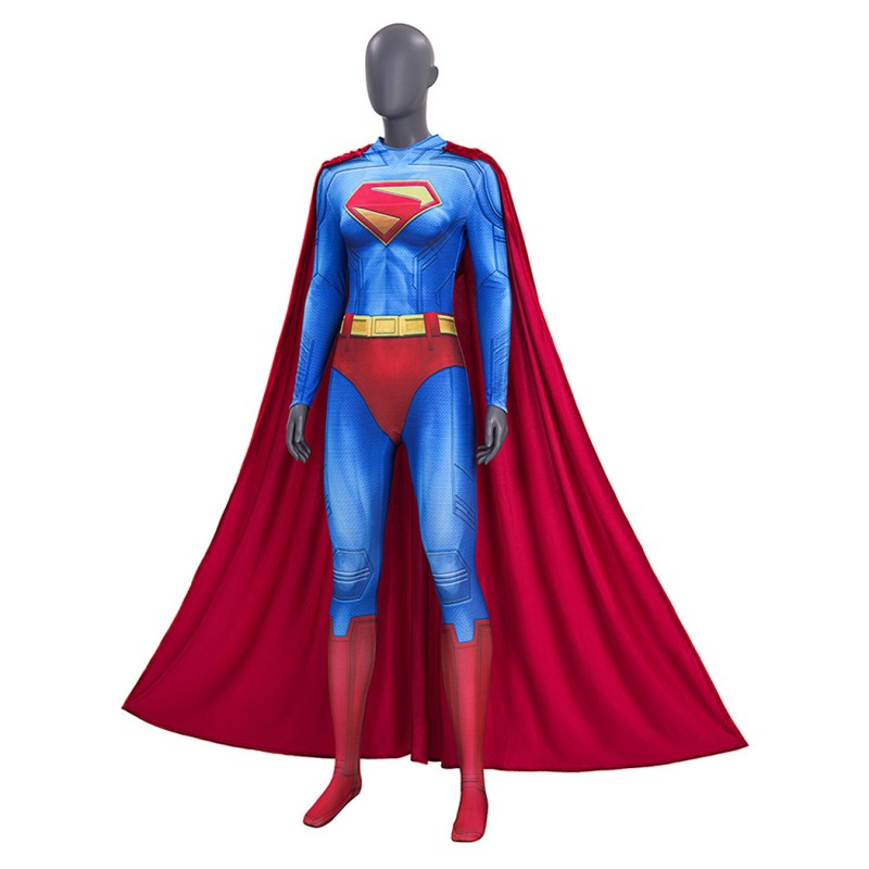 Kara Zor-El Jumpsuit Women Halloween Cosplay Costume Printed Suit