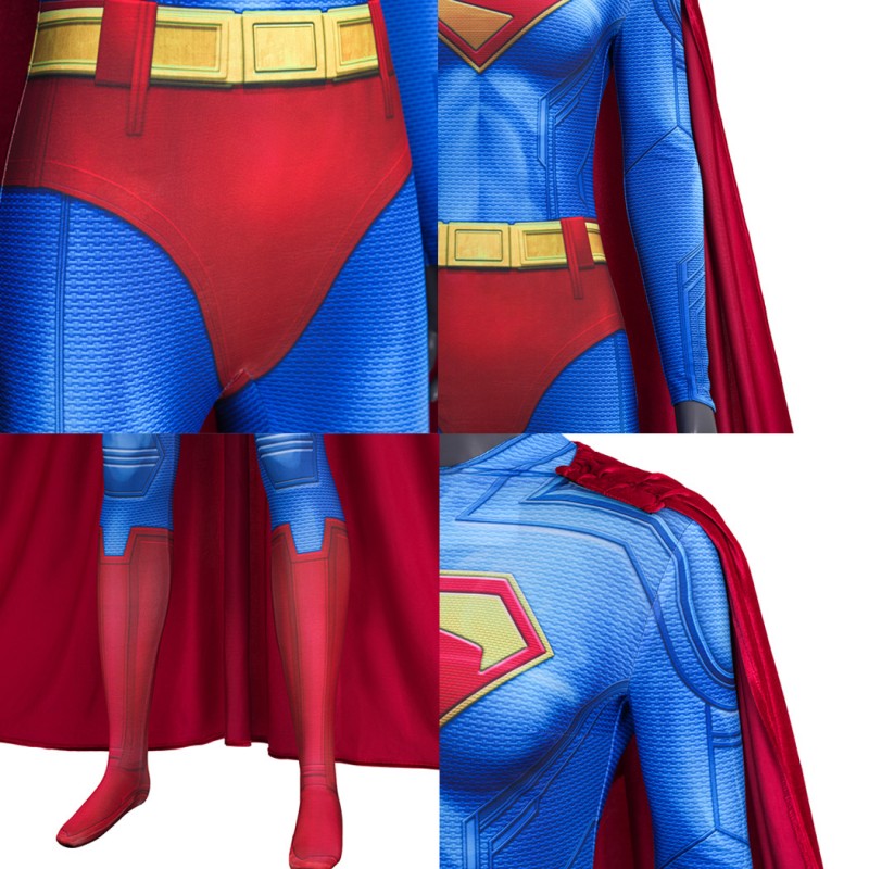 Kara Zor-El Jumpsuit Women Halloween Cosplay Costume Printed Suit