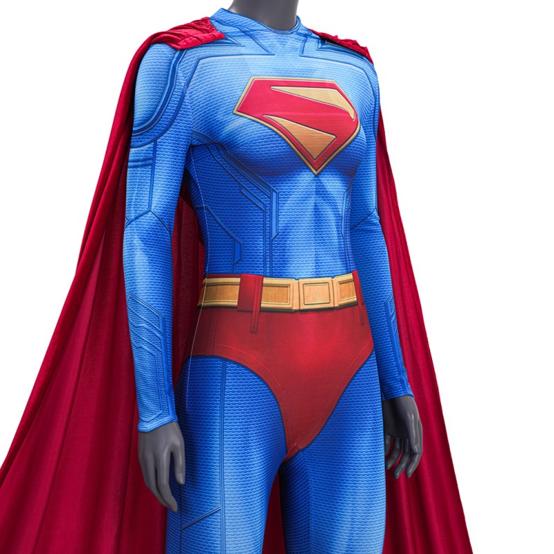 Kara Zor-El Jumpsuit Women Halloween Cosplay Costume Printed Suit