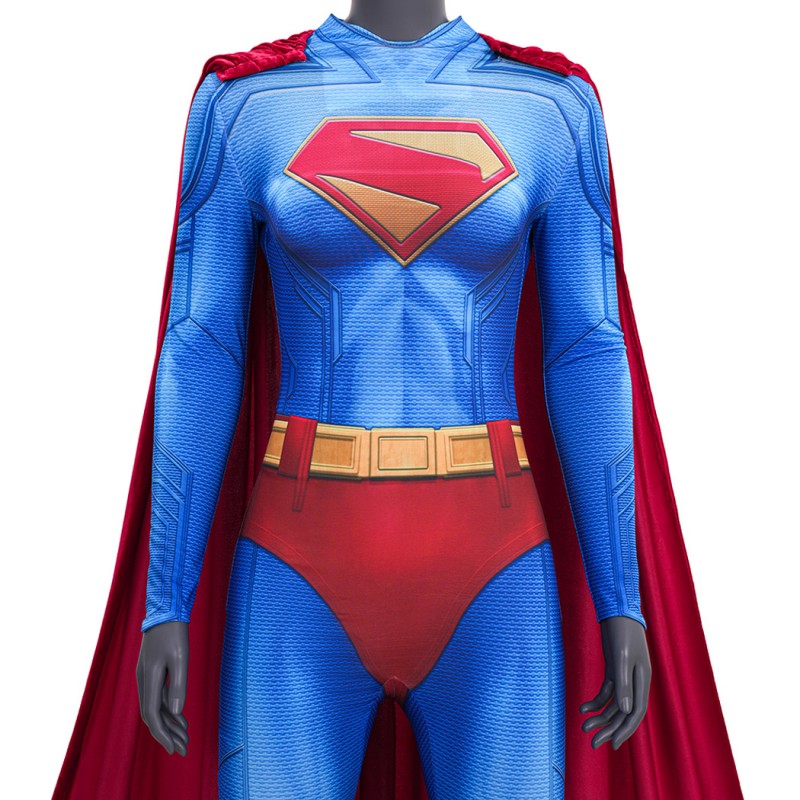 Kara Zor-El Jumpsuit Women Halloween Cosplay Costume Printed Suit