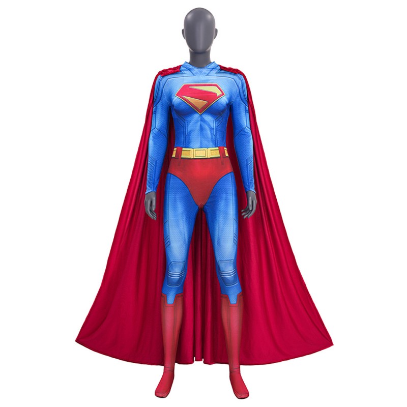 Kara Zor-El Jumpsuit Women Halloween Cosplay Costume Printed Suit