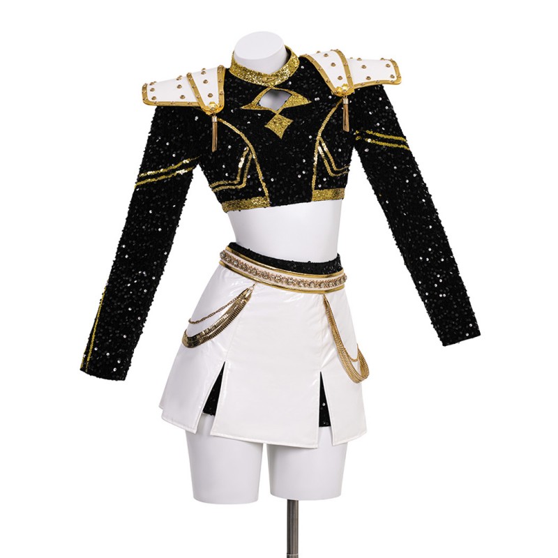 Zoey Cosplay Costume KPop Demon Hunters Halloween Suit Women Golden Outfits