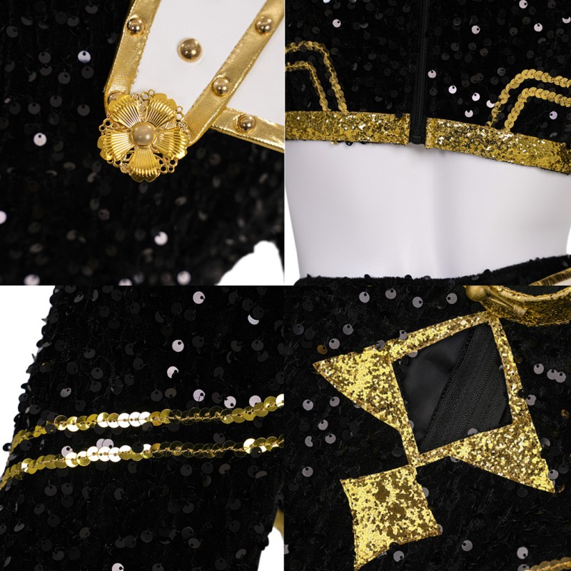 Zoey Cosplay Costume KPop Demon Hunters Halloween Suit Women Golden Outfits
