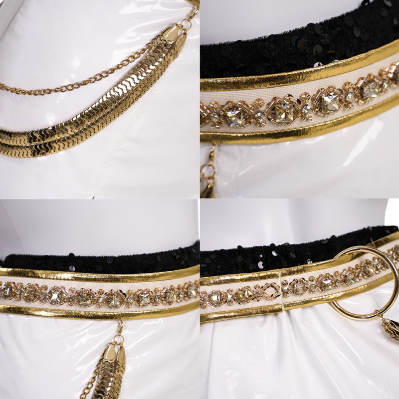 Zoey Cosplay Costume KPop Demon Hunters Halloween Suit Women Golden Outfits