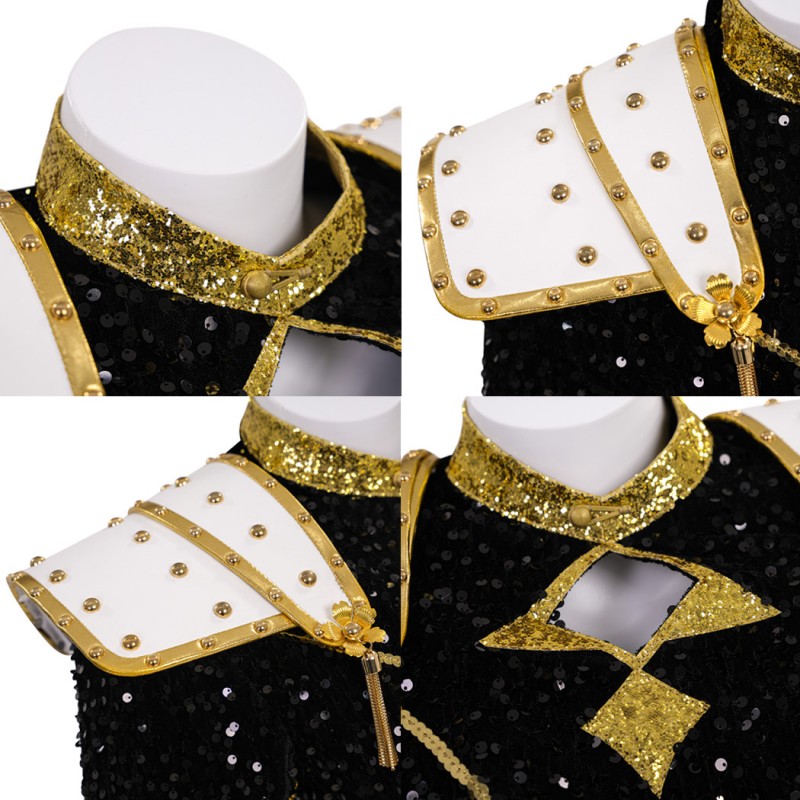 Zoey Cosplay Costume KPop Demon Hunters Halloween Suit Women Golden Outfits