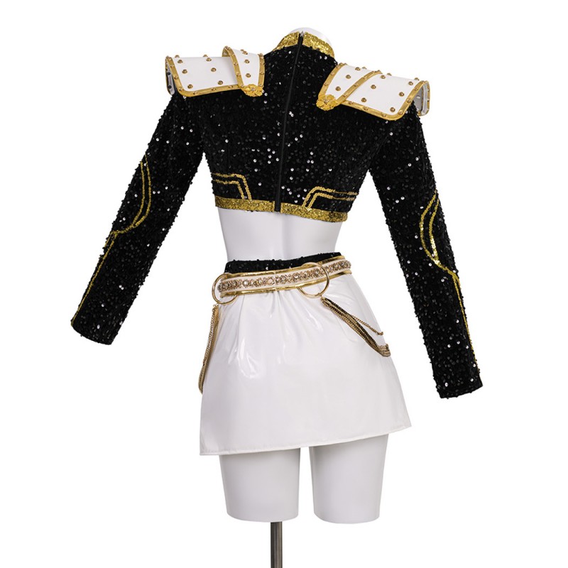 Zoey Cosplay Costume KPop Demon Hunters Halloween Suit Women Golden Outfits