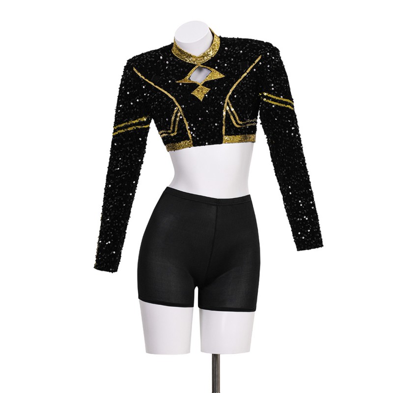 Zoey Cosplay Costume KPop Demon Hunters Halloween Suit Women Golden Outfits