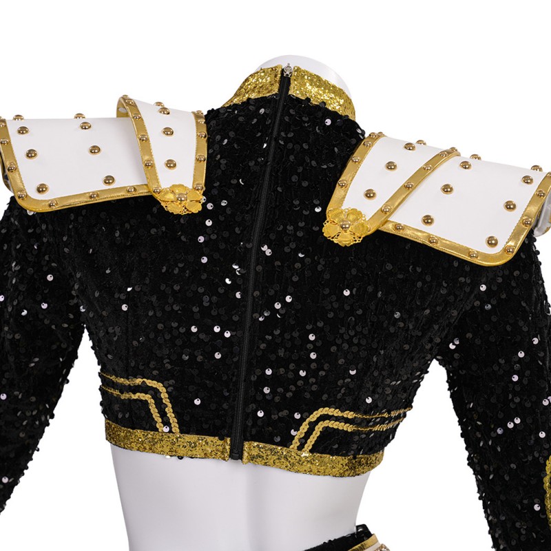 Zoey Cosplay Costume KPop Demon Hunters Halloween Suit Women Golden Outfits