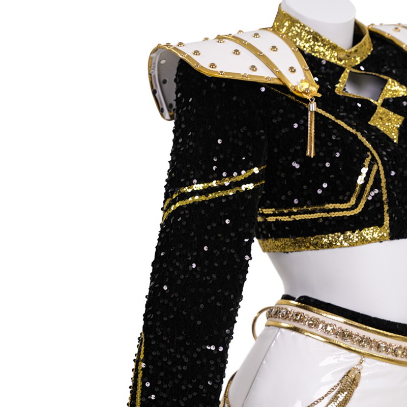 Zoey Cosplay Costume KPop Demon Hunters Halloween Suit Women Golden Outfits